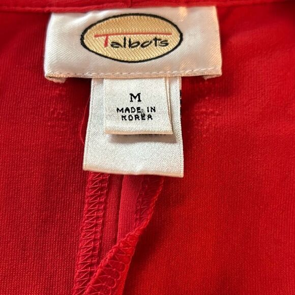Talbots stretchy square neck red tank top. Size Medium. EUC - Picture 2 of 10